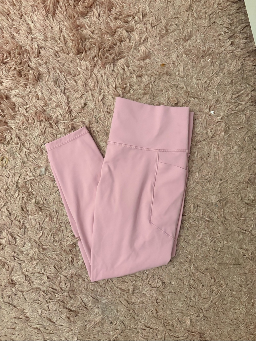 Athleta Salutation Stash Light Pink High-Rise 7/8 Leggings